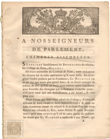 A Nosseigneurs de Parlement