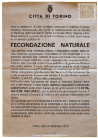 Goliardic funny manifesto announcing women natural fertilization