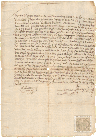 Manuscript of a student at the University of Salamanca