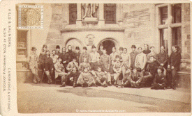 Group of students at Trinity College, Cambridge, with King Edward VII of England, when he held the title of Prince of Wales