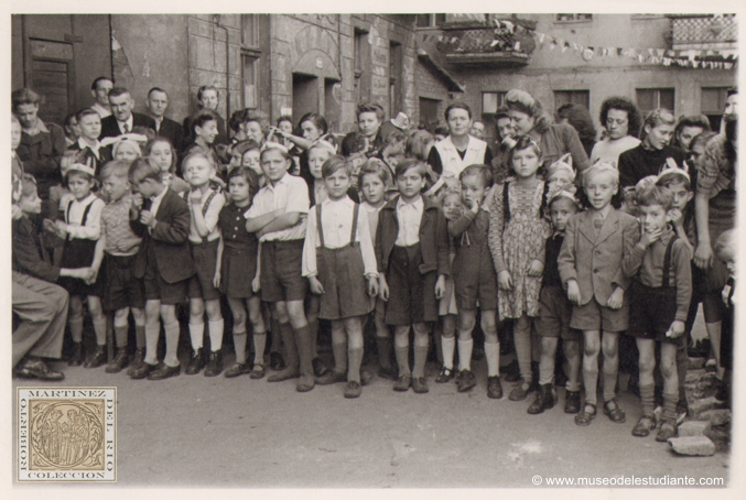 A group of german schoolchildren