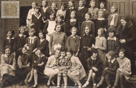 A group of german schoolchildren