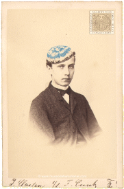 A german student of Zurich, member of the "Teutonia" fraternity