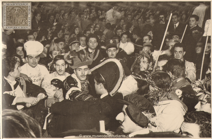 In the auditorium, which hosted the comic academic session