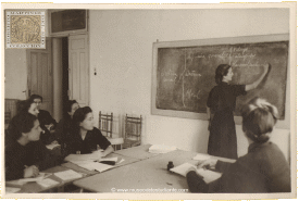 Female classroom in the university