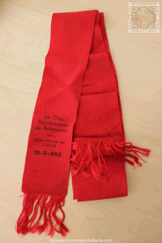 A ribbon given away to  Salamanca University Choir in Leira