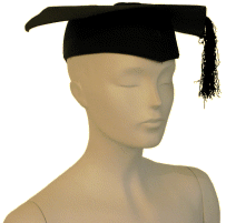 American university student's hat