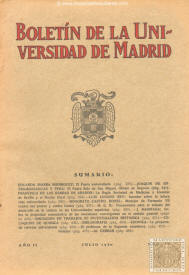 Boletín de la Universidad de Madrid