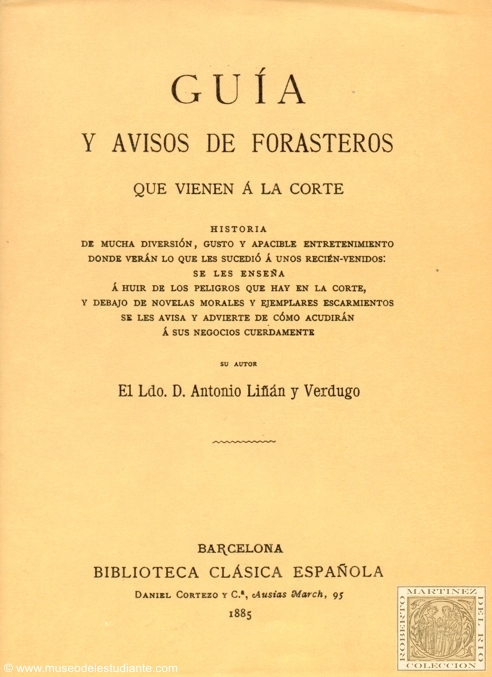 Gua y avisos de forasteros que vienen a la corte