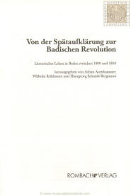 Profil und Bedeutung der Burschenschaften in Baden in der ersten Hälfte des 19. Jahrhunderts (Von der Spätaufklärung zur Badischen Revolution)