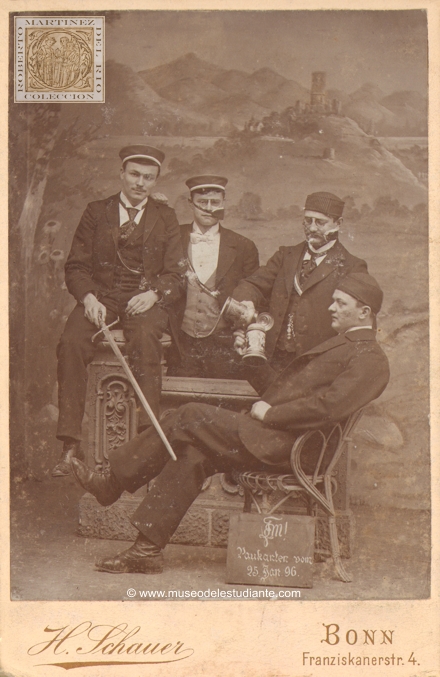 Four german students of Bonn