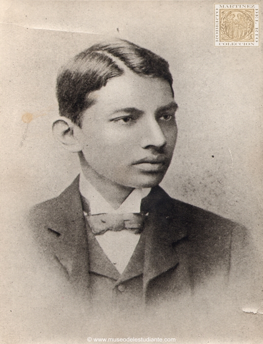 Mohandas Karamchand Gandhi as a student of law (from a photograph taken in London)