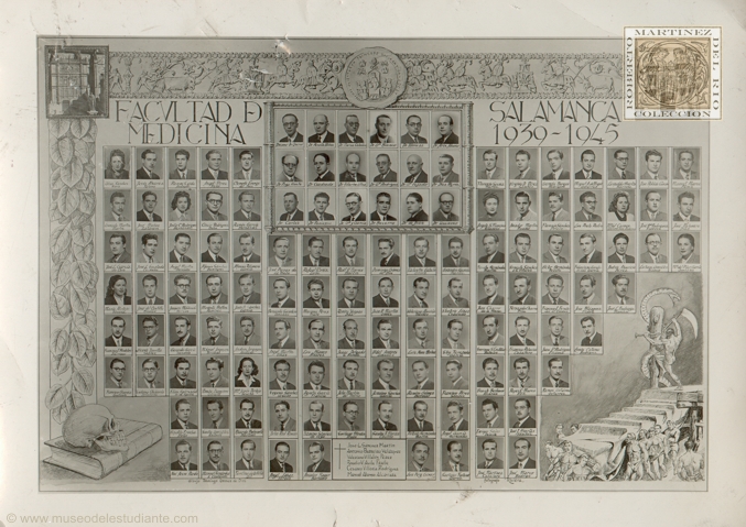 Medicine graduation photograph at the University of Salamanca 1939/45