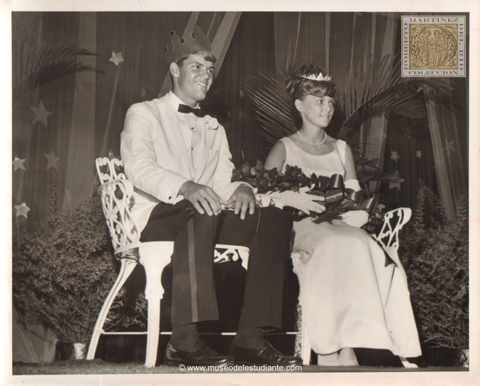 Dennis Cason and Georgia Parhalo reigned over Largo High School's prom at the Jack Tar Harrison Hotel Friday night. Theme was "Tender is the night". A school singing group, the Madrigals, entertained during the evening