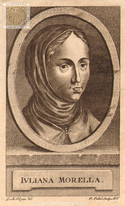 Juliana Morella, first woman who managed to obtain a university degree in the year 1608