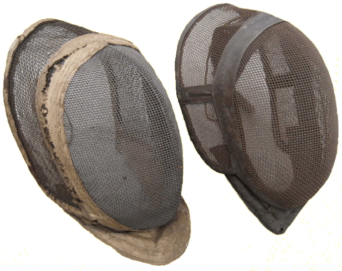 Austrian student's fencing masks