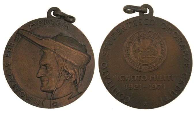 Medal in memory of the unknown soldier (1921-1971)