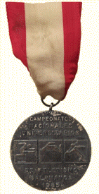 Medalla de los Campeonatos Nacionales Universitarios de Atletismo celebrados en Salamanca II