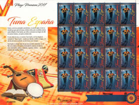 Stamp dedicated to "Tuna Espana"