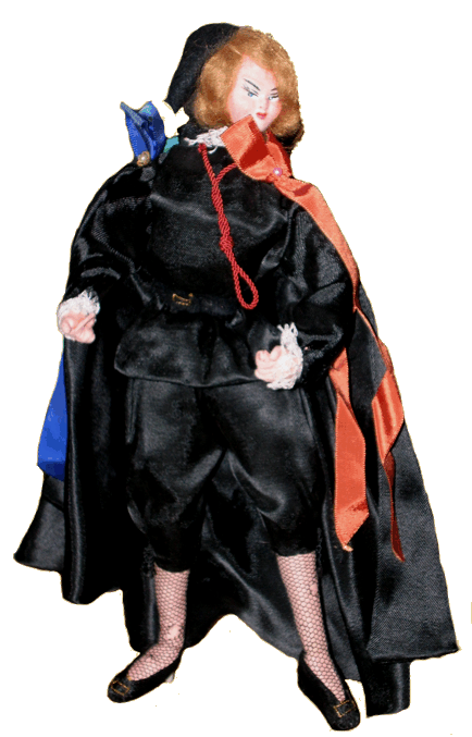 Muñeca vestida de tuno