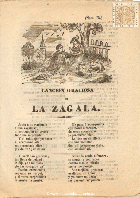 Cancin graciosa de la Zagala. La Bella Niceta. El estudiante de Tuna. Cancin del Agua va!. La Pepiya. El espada torero