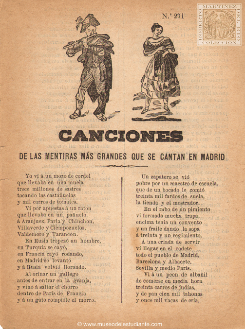 Canciones de las mentiras ms grandes que se cantan en Madrid