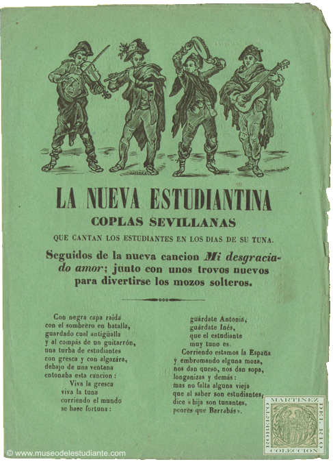 La nueva estudiantina. Coplas sevillanas que cantan los estudiantes en los dias de su Tuna