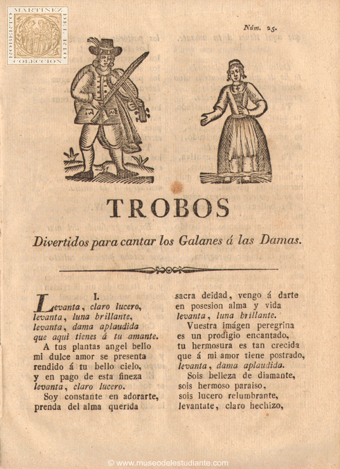 Trobos divertidos para cantar los Galanes  las Damas