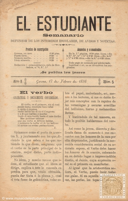 El Estudiante - 17 de febrero de 1898